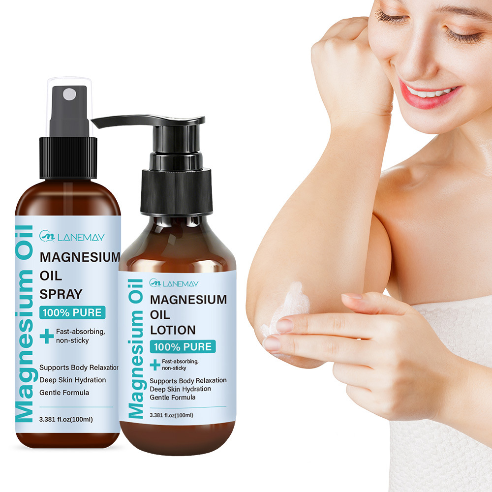Bath Salts Magnesium - Magnesiumöl-Spray & Lotion-Set – 100 %