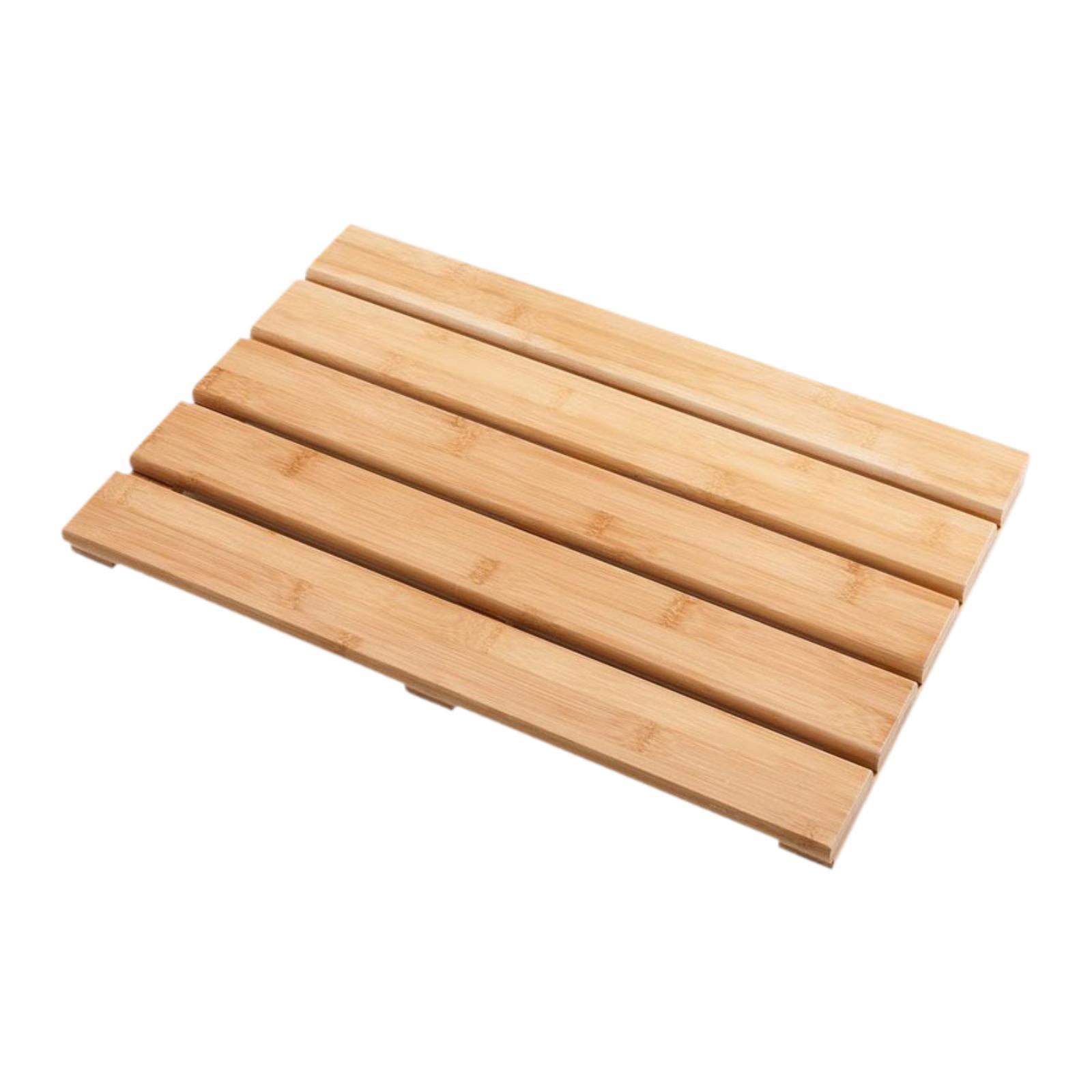Bamboo Bath Mat - Bambus-Badematte, stilvolles, robustes Dekor, wasserdicht, vielseitig,