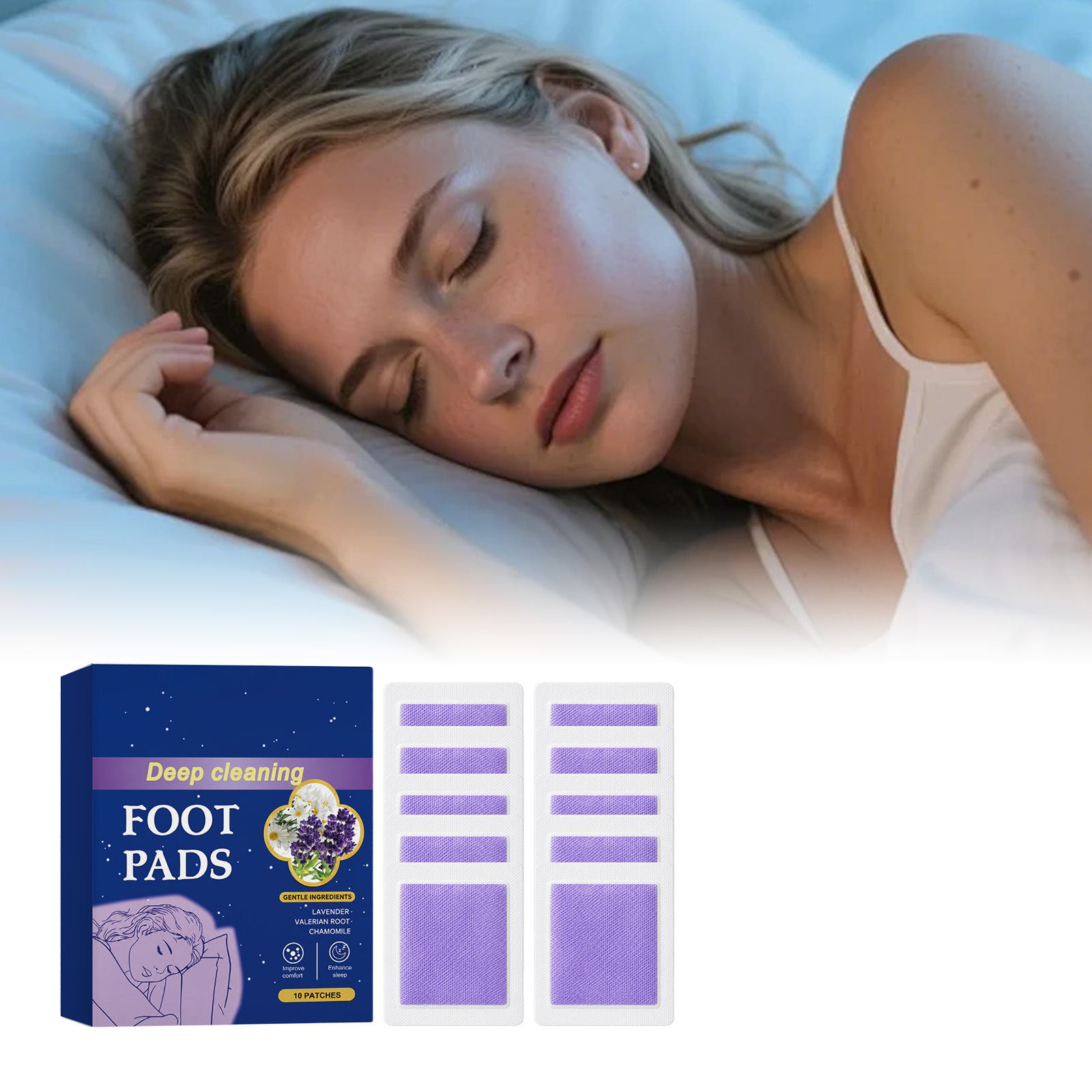 Detox Foot Patch - Fußpflaster für tiefen Schlaf verbessern trockene,