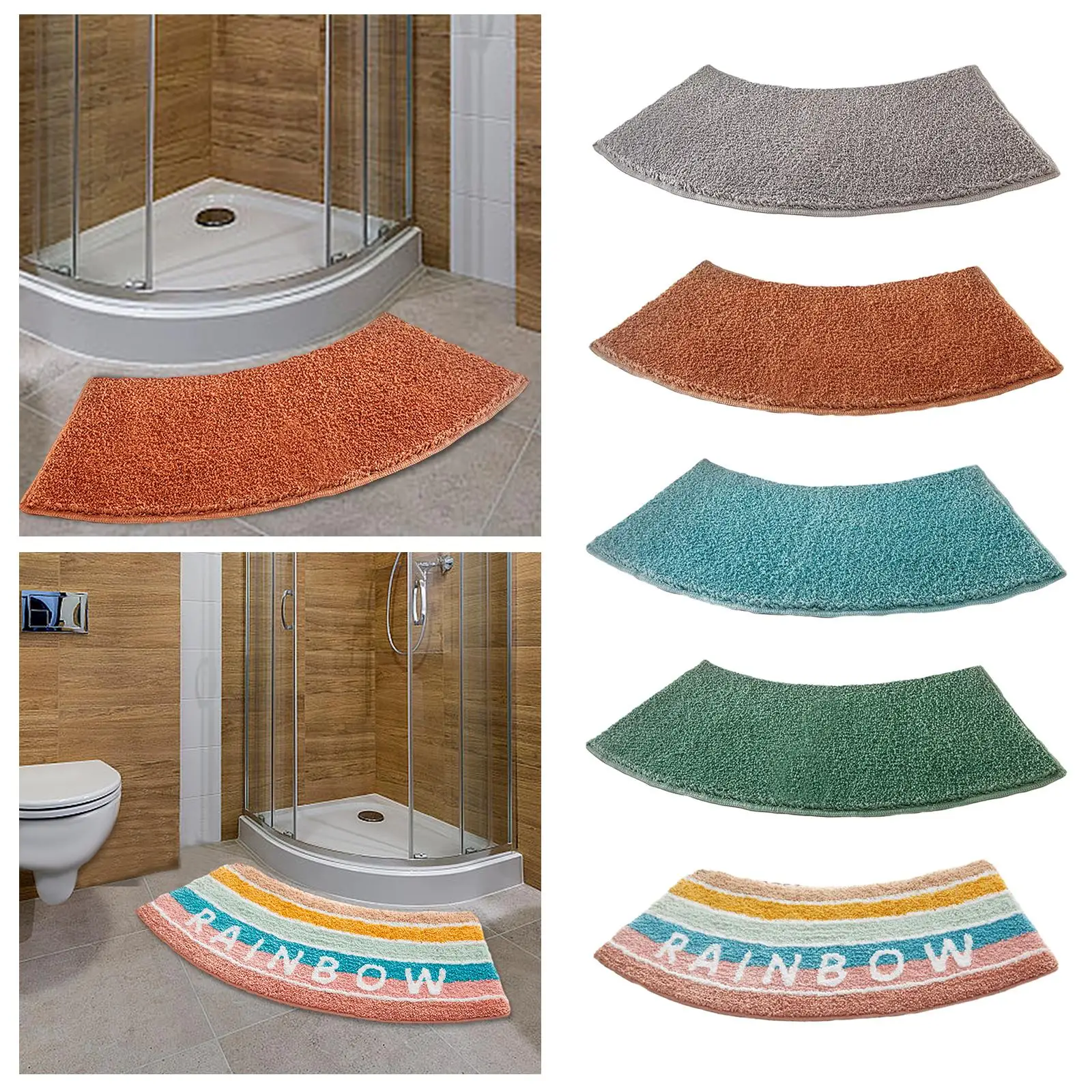 Gebogene Duschmatte, Toiletten – Bamboo Bath Mat Bewertung und Preis