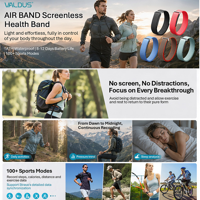 VALDUS Air Band Smart-Armband  – Health Wellness Bracelet Bewertung und Preis