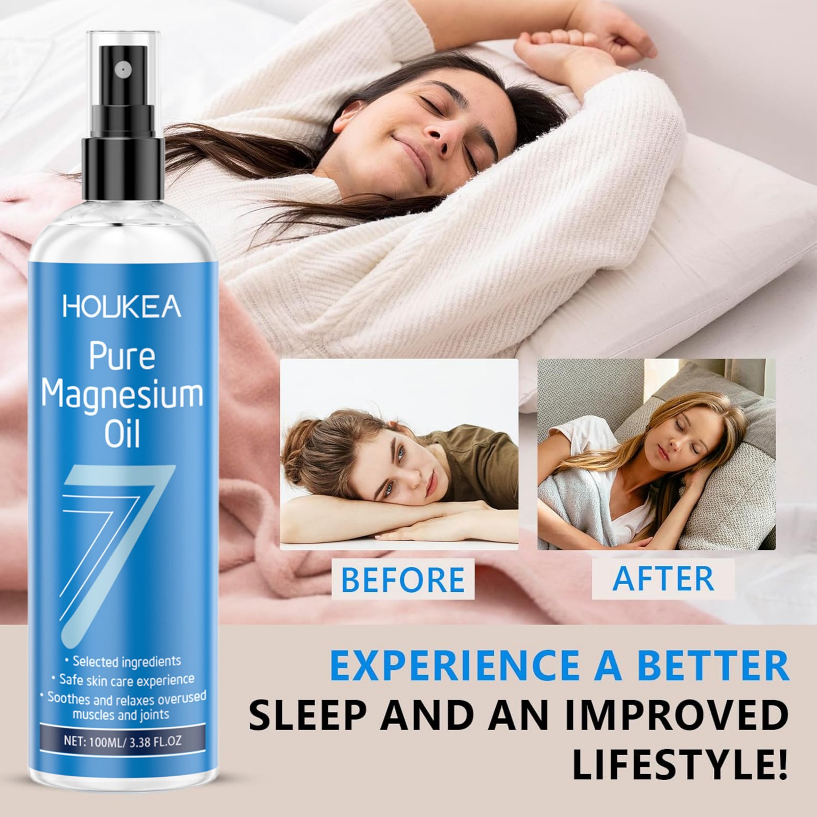 Reines Magnesiumöl-Spray 100ml – Bath Salts Magnesium Bewertung und Preis