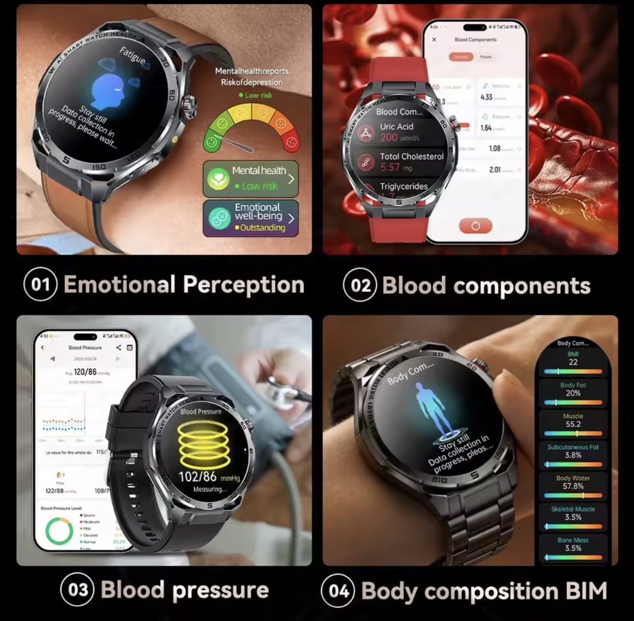 Medizinische EKG-Uhr 2026 KI-M – Health Wellness Bracelet Bewertung und Preis