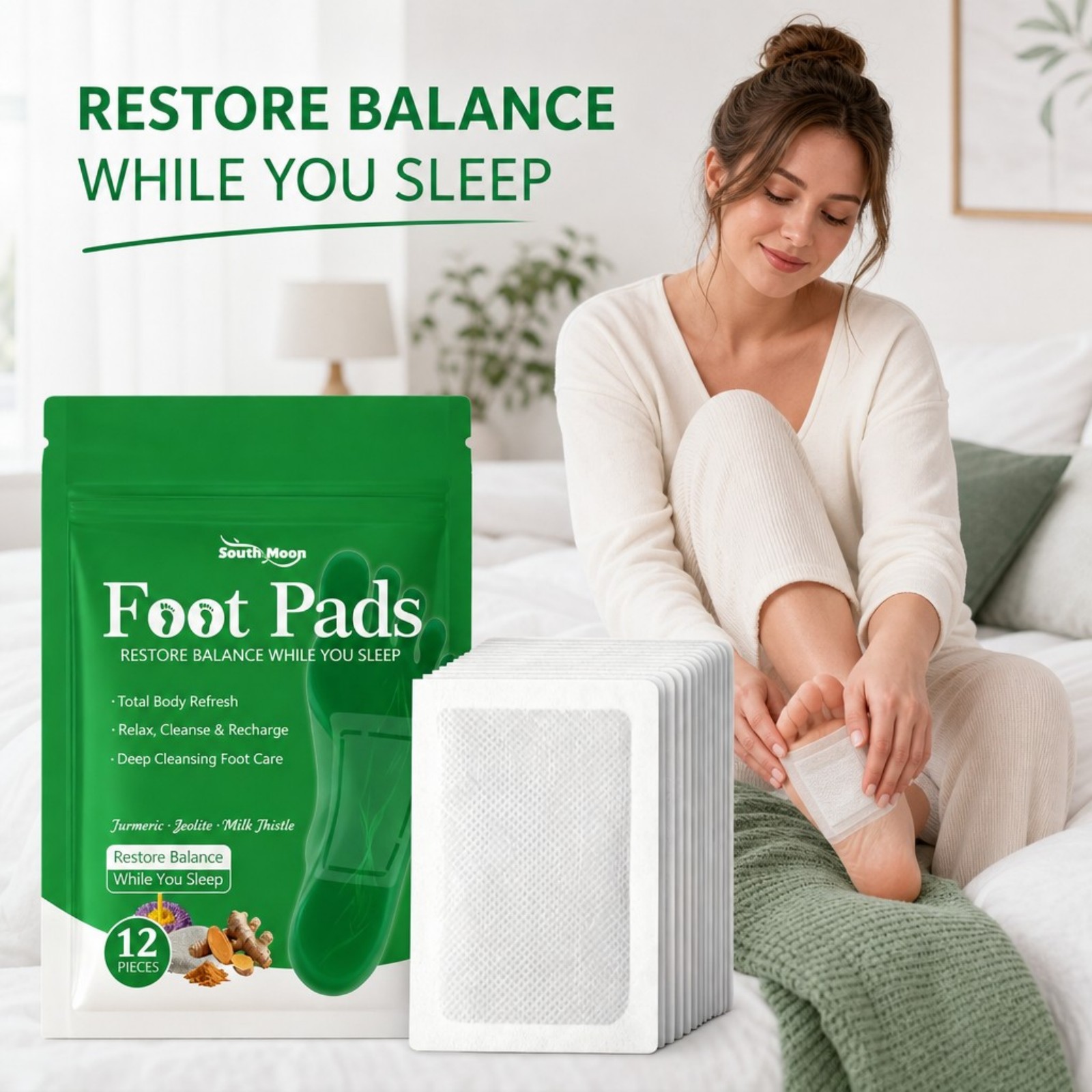 12/36/60/120 Stück Kurkuma-Fuß – Detox Foot Patch Bewertung und Preis